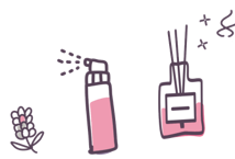 アロマアイテムのイラスト